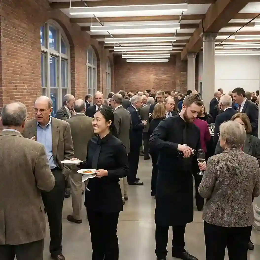image of a music festival with vibrant colorful smoke