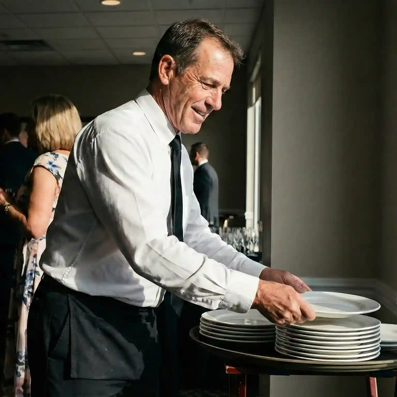 image of a music festival with vibrant colorful smoke