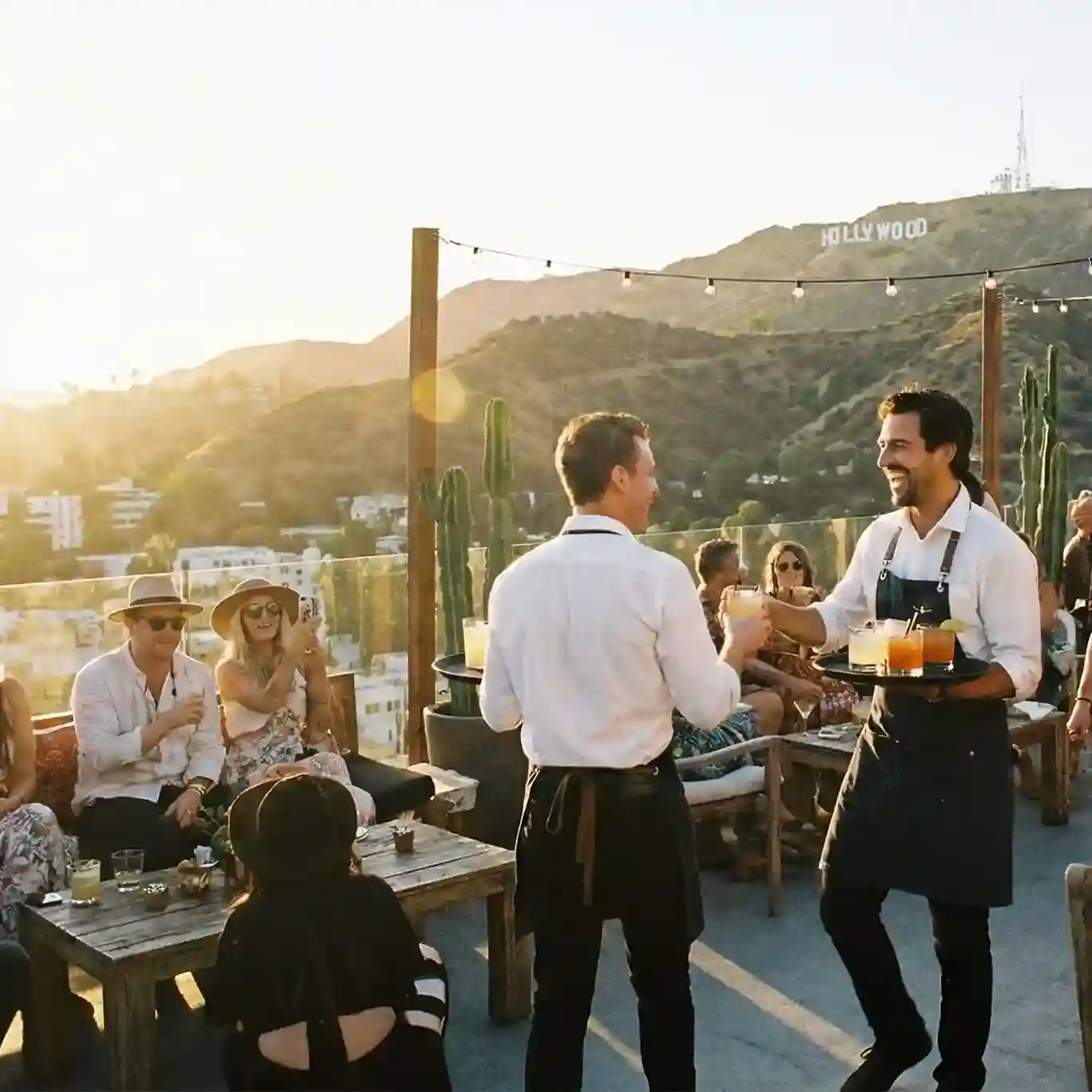 image of a music festival with vibrant colorful smoke