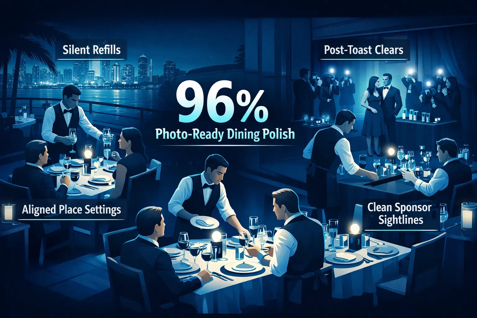 Infographic illustrating Denver event staffing attendance during weather-impacted event days.