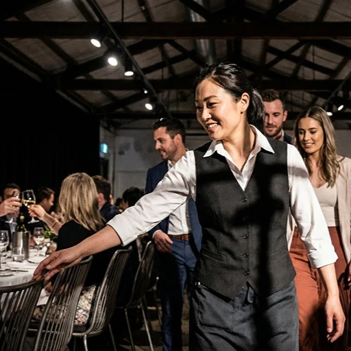 image of a music festival with vibrant colorful smoke