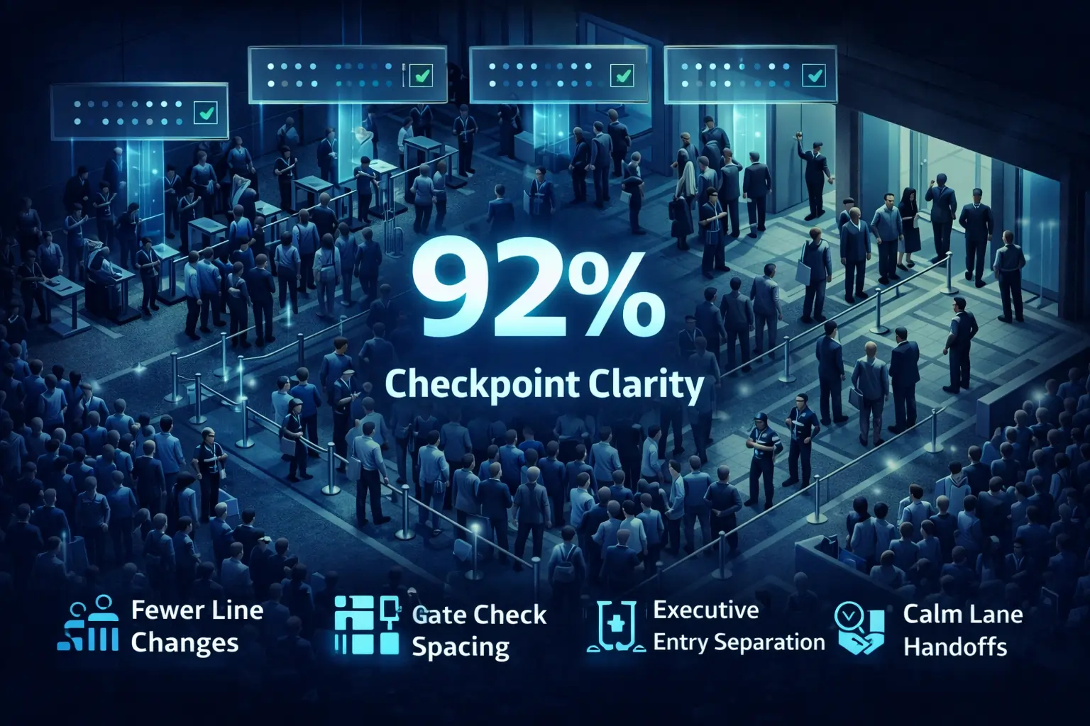 Infographic illustrating Denver event staffing attendance during weather-impacted event days.