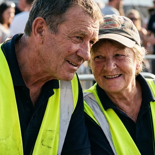 image of a music festival with vibrant colorful smoke