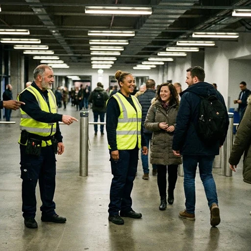 image of a music festival with vibrant colorful smoke