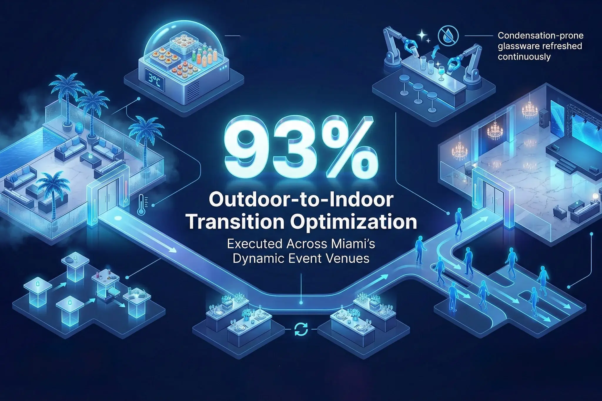 Infographic illustrating Denver event staffing attendance during weather-impacted event days.