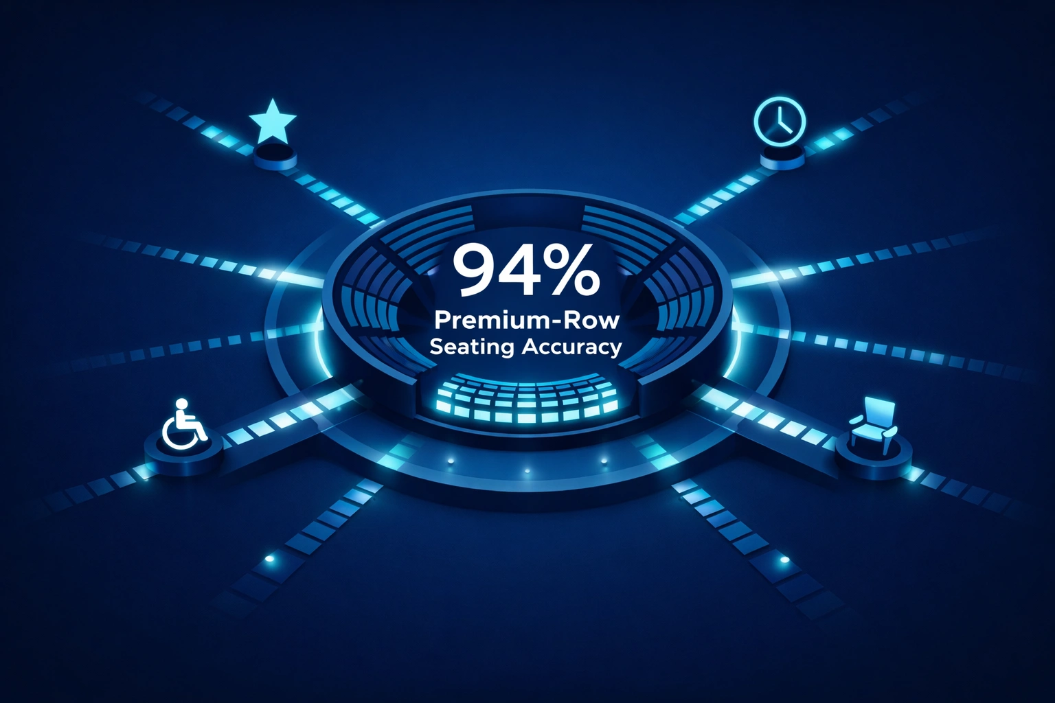 Infographic illustrating Denver event staffing attendance during weather-impacted event days.
