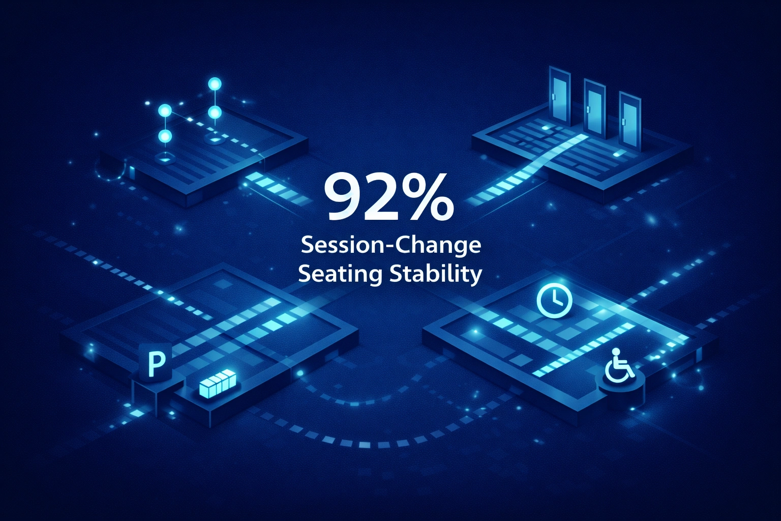 Infographic illustrating Denver event staffing attendance during weather-impacted event days.