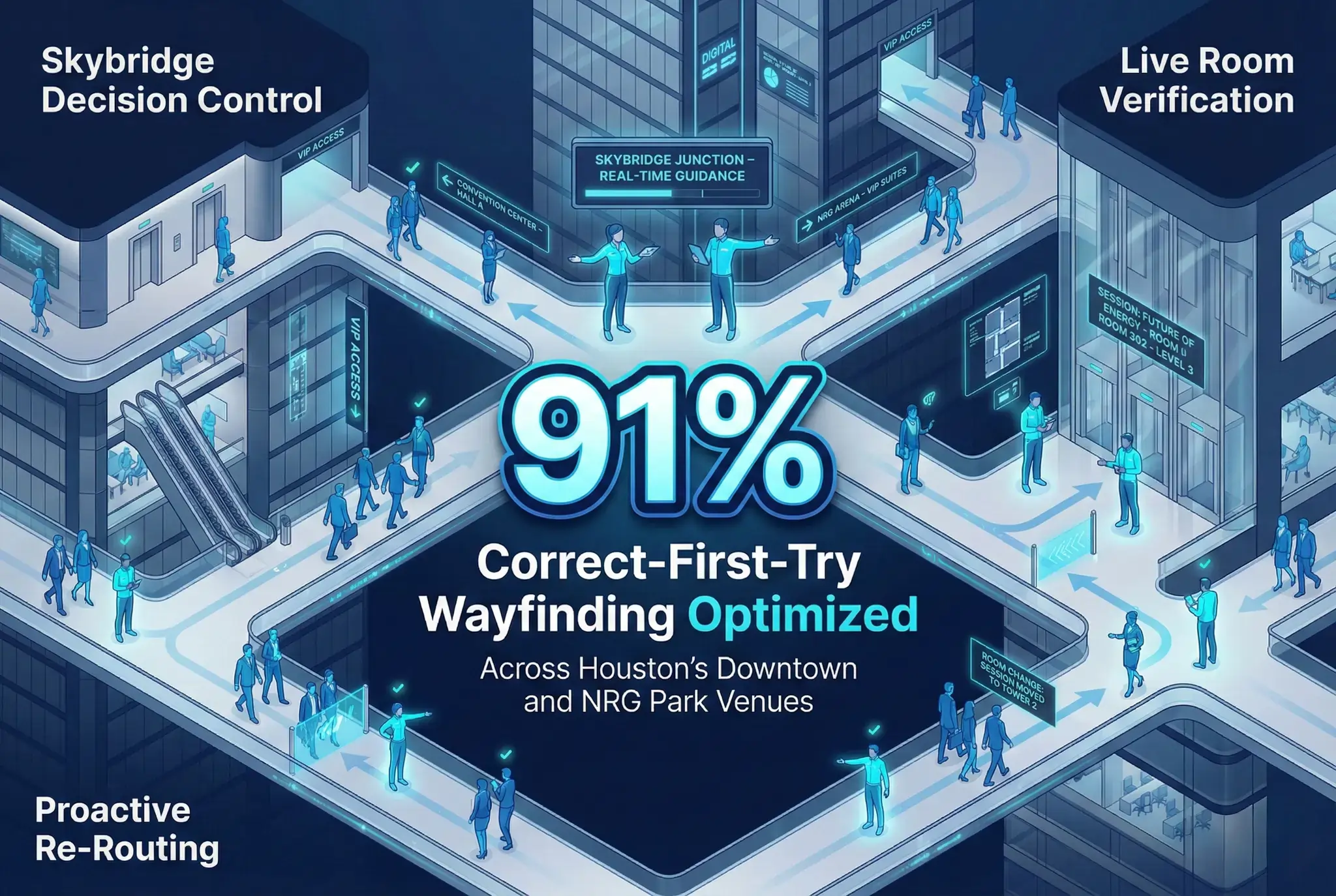 Infographic illustrating Denver event staffing attendance during weather-impacted event days.