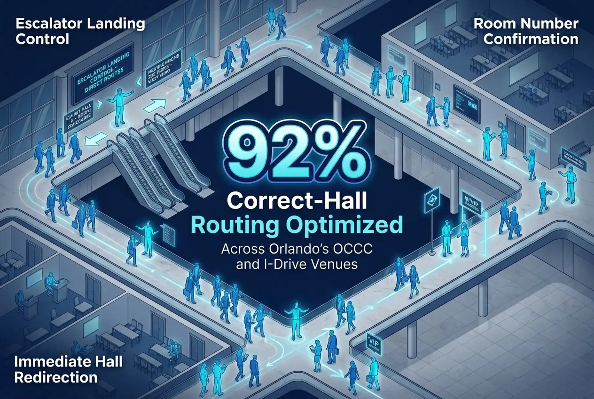 Infographic illustrating Denver event staffing attendance during weather-impacted event days.