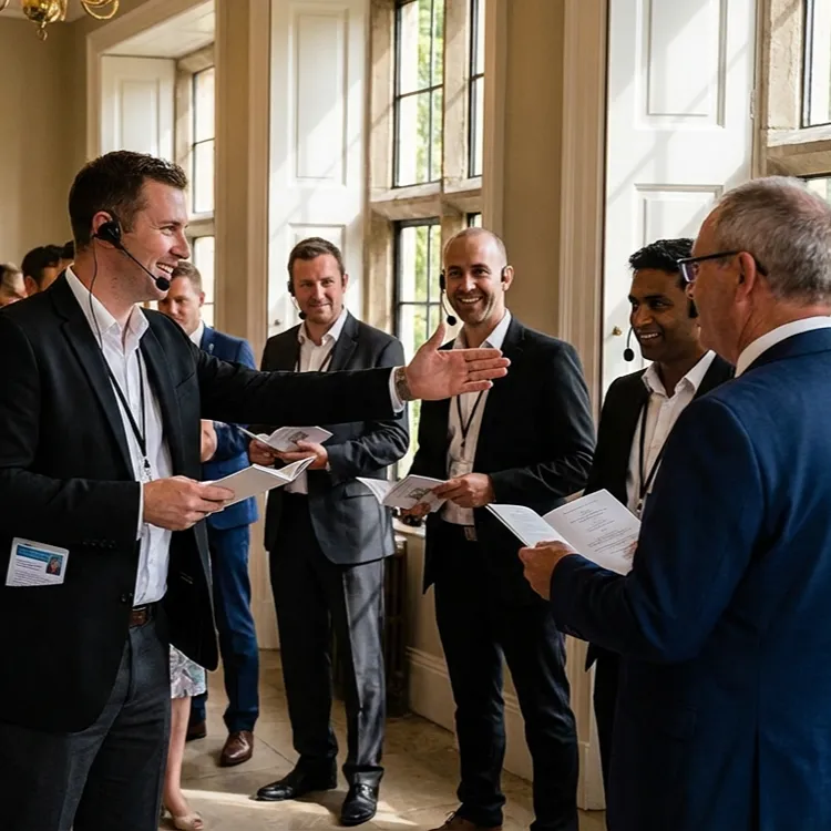 image of a music festival with vibrant colorful smoke