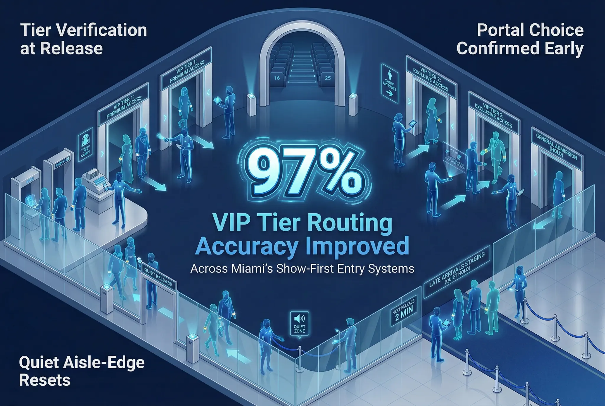 Infographic illustrating Denver event staffing attendance during weather-impacted event days.
