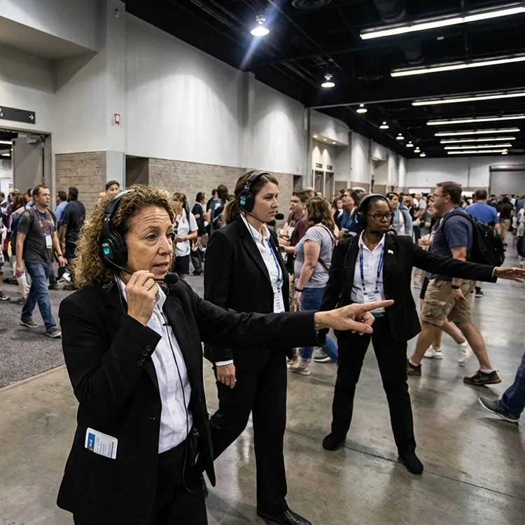 image of a music festival with vibrant colorful smoke