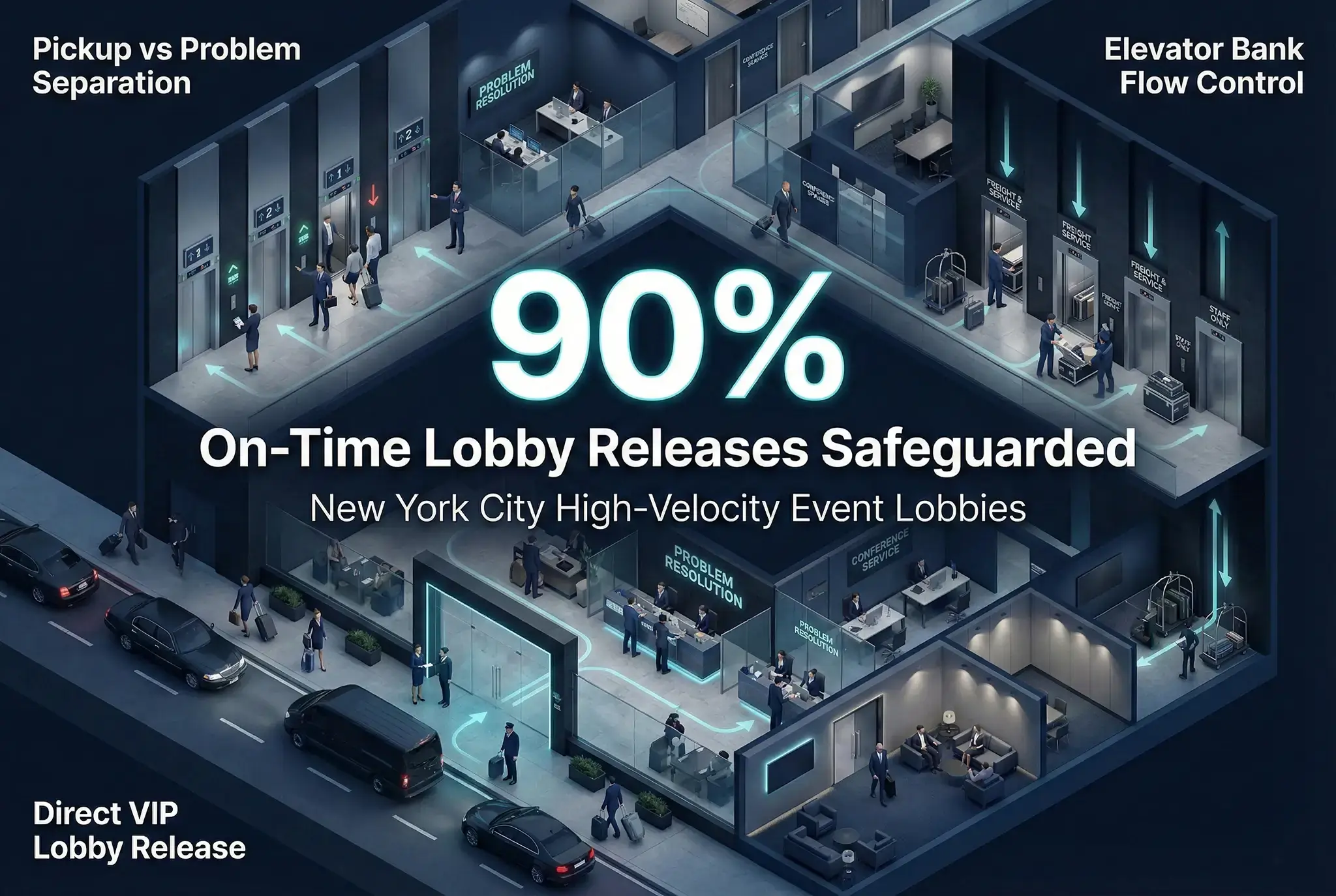 Infographic illustrating Denver event staffing attendance during weather-impacted event days.