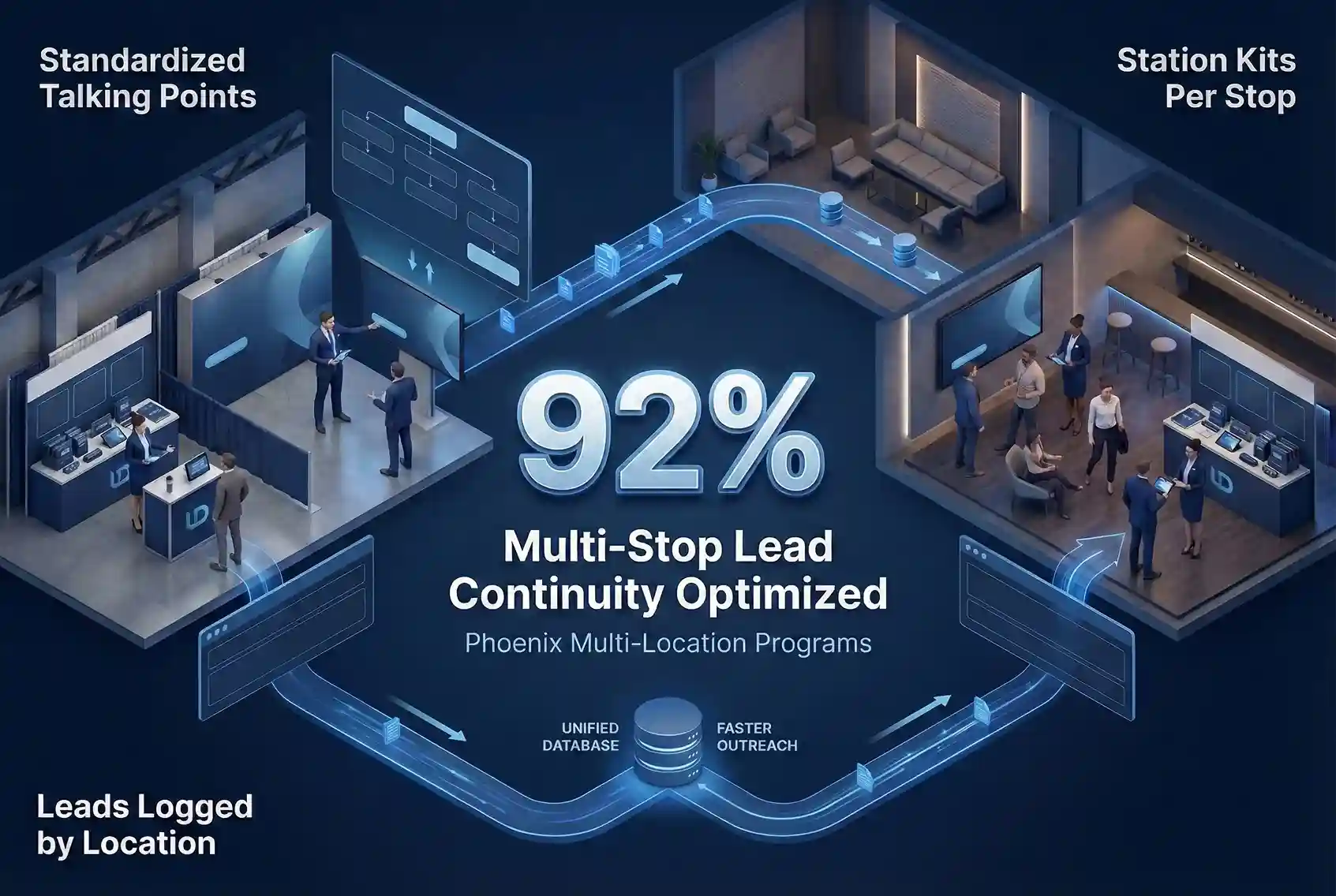 Infographic illustrating Denver event staffing attendance during weather-impacted event days.