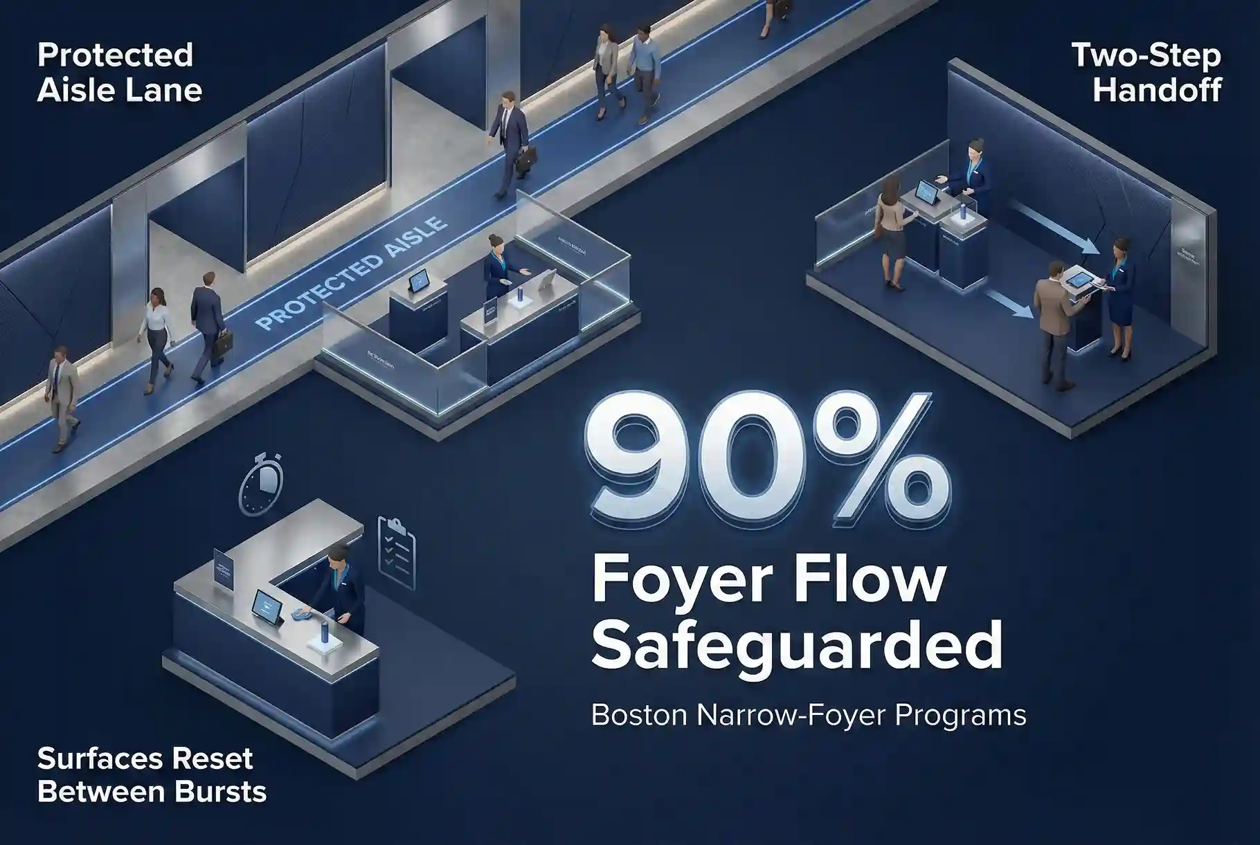 Infographic illustrating Denver event staffing attendance during weather-impacted event days.
