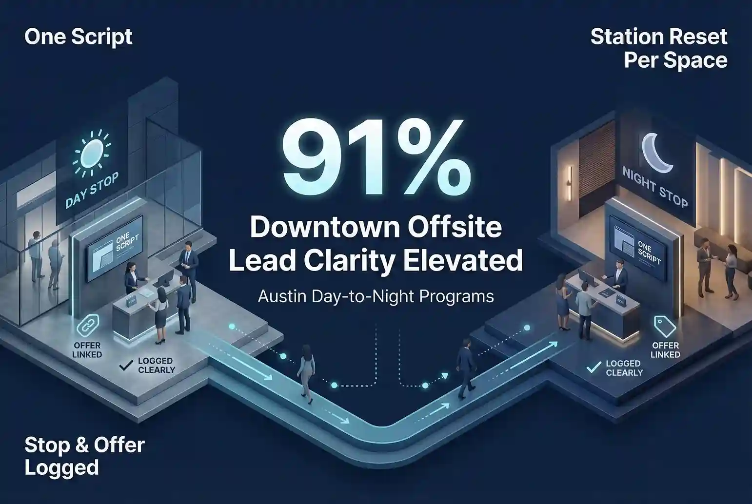 Infographic illustrating Denver event staffing attendance during weather-impacted event days.