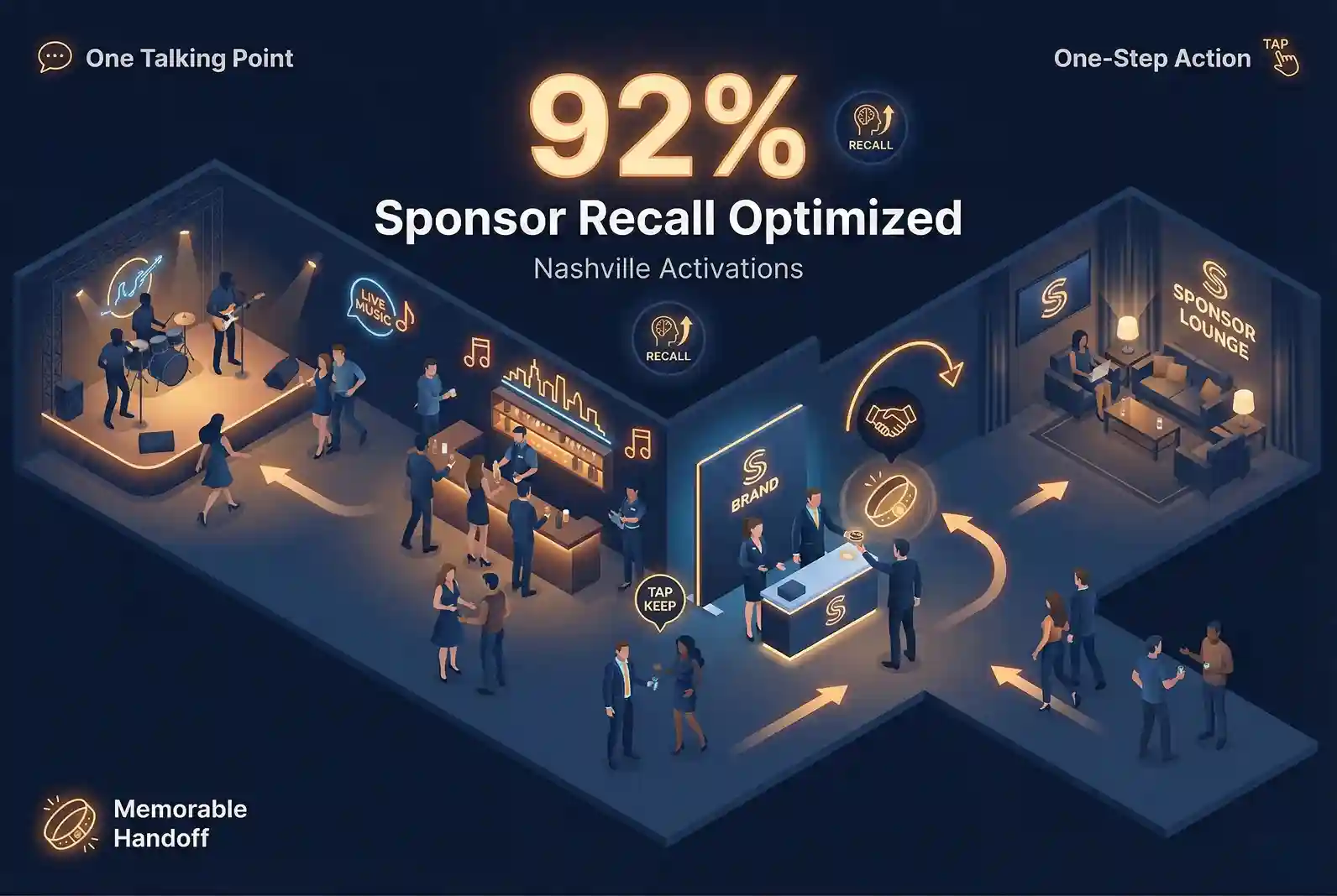 Infographic illustrating Denver event staffing attendance during weather-impacted event days.