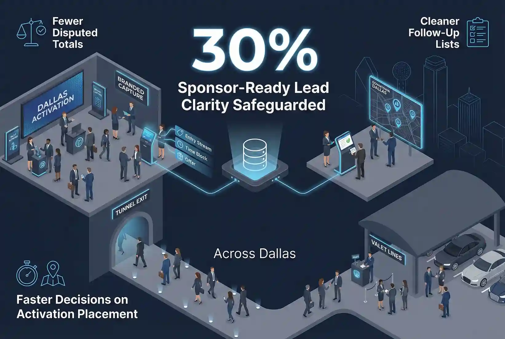 Infographic illustrating Denver event staffing attendance during weather-impacted event days.