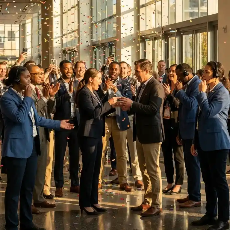 image of a music festival with vibrant colorful smoke