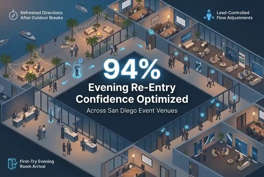 Infographic illustrating Denver event staffing attendance during weather-impacted event days.
