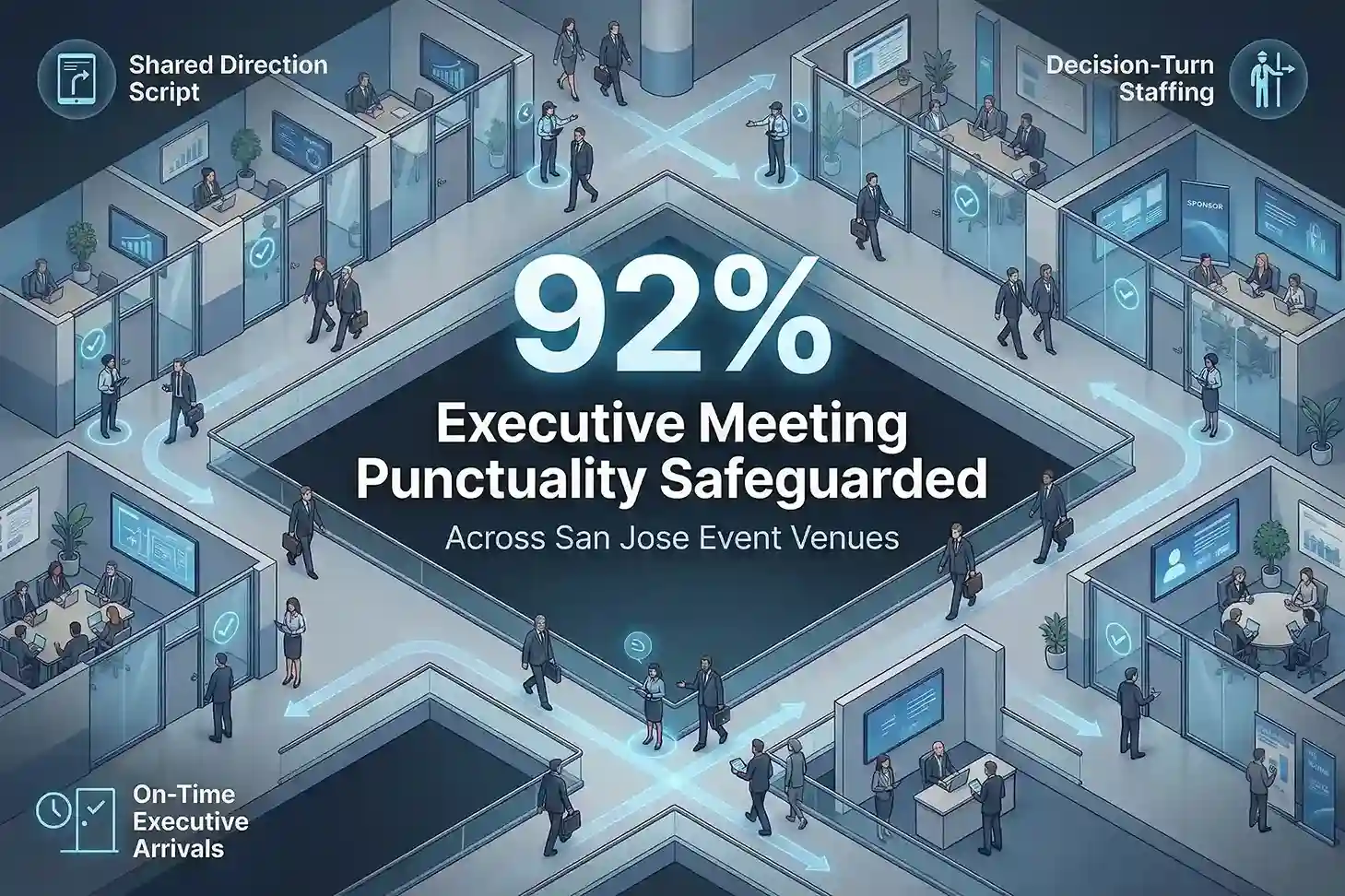 Infographic illustrating Denver event staffing attendance during weather-impacted event days.