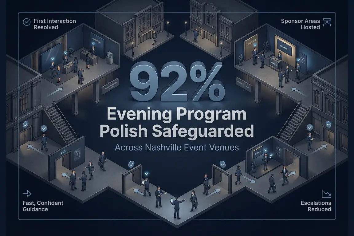 Infographic illustrating Denver event staffing attendance during weather-impacted event days.