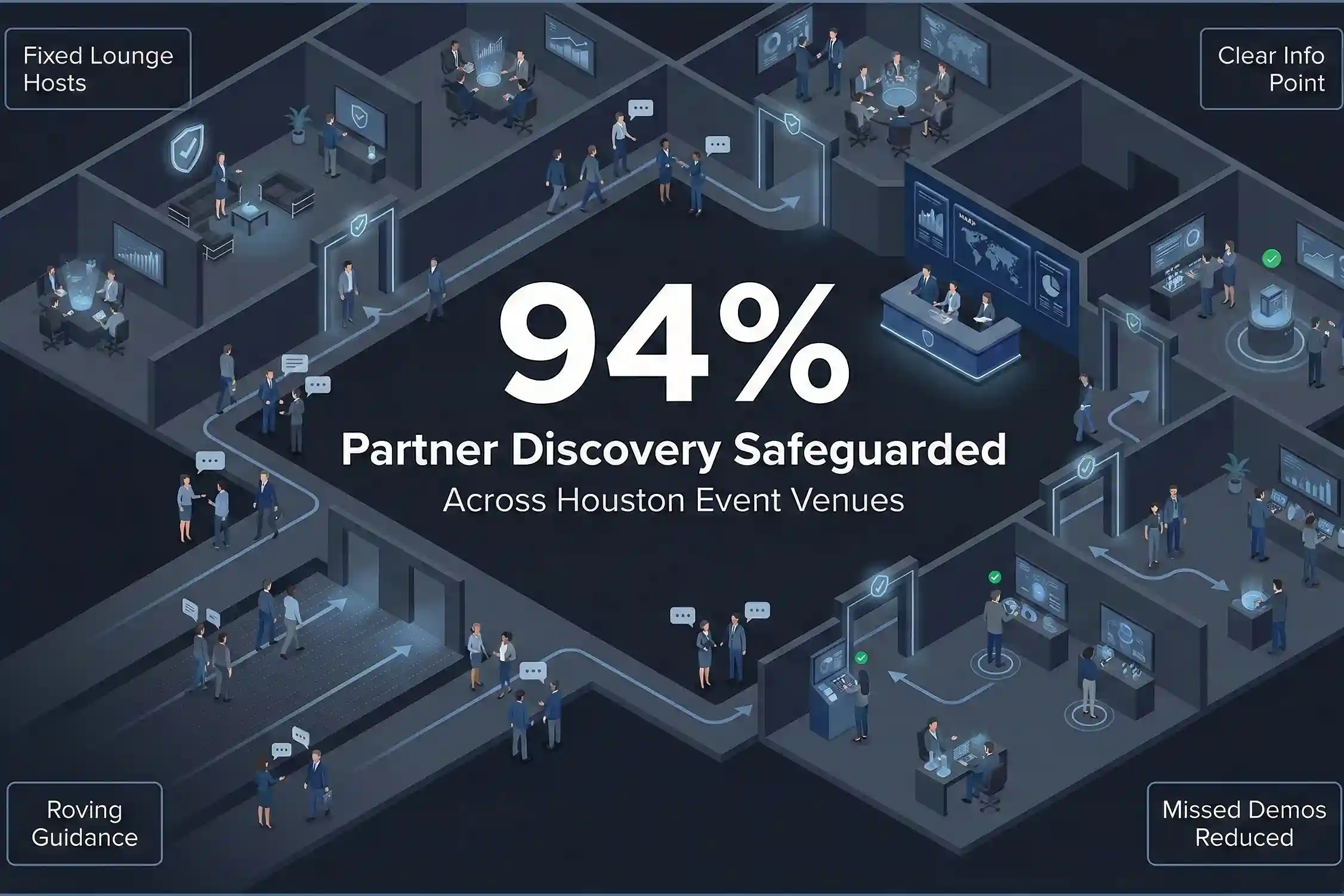 Infographic illustrating Denver event staffing attendance during weather-impacted event days.