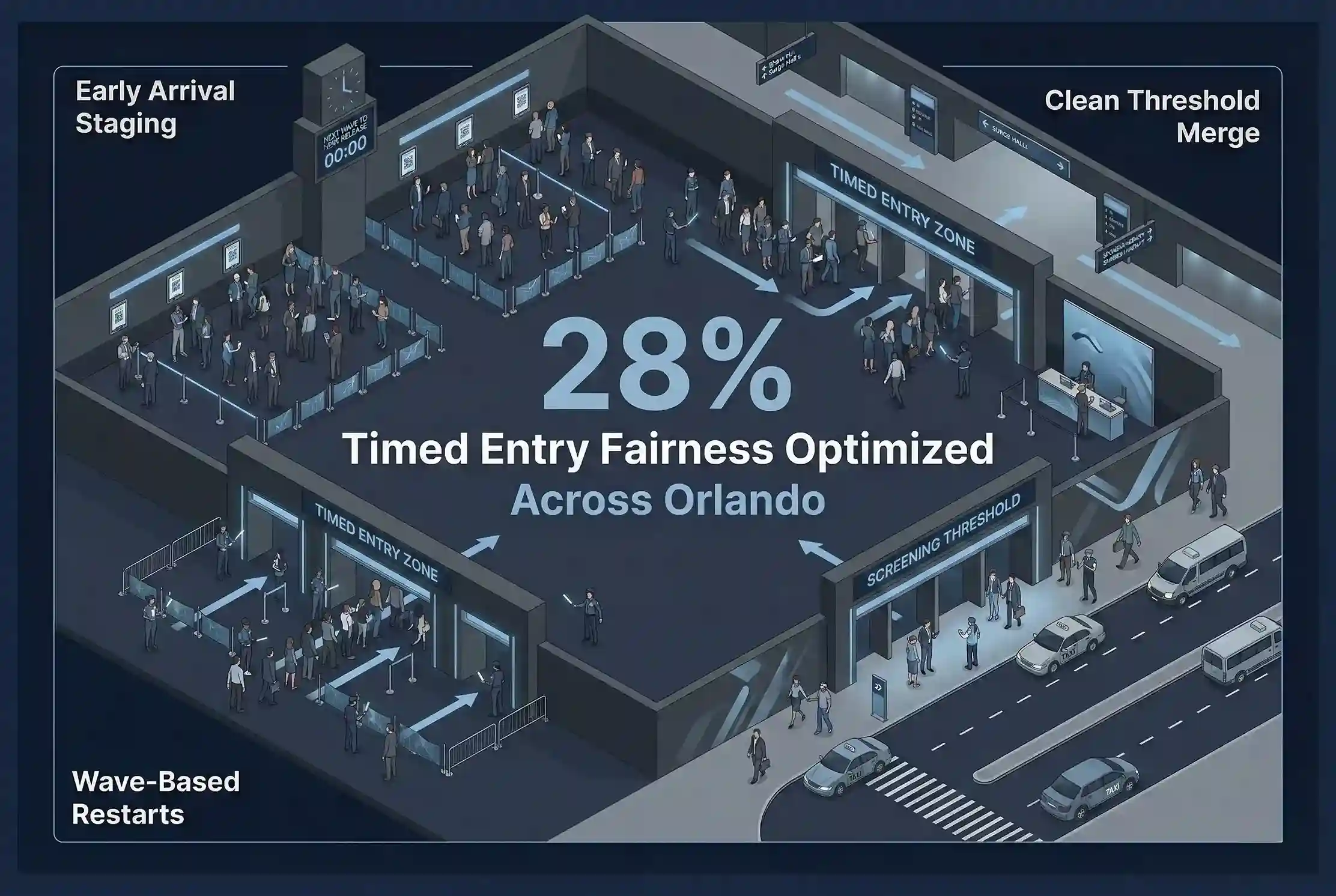 Infographic illustrating Denver event staffing attendance during weather-impacted event days.