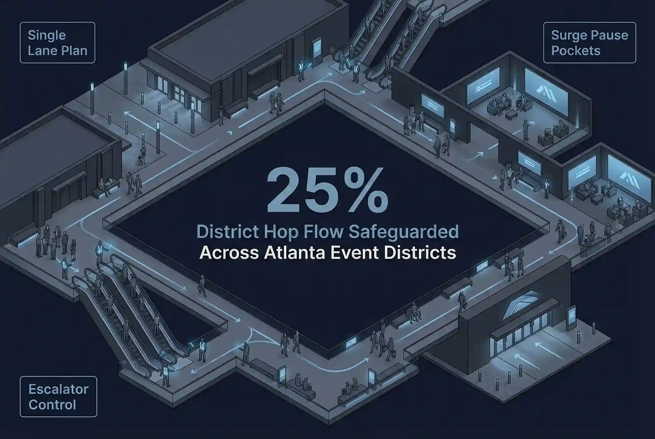 Infographic illustrating Denver event staffing attendance during weather-impacted event days.
