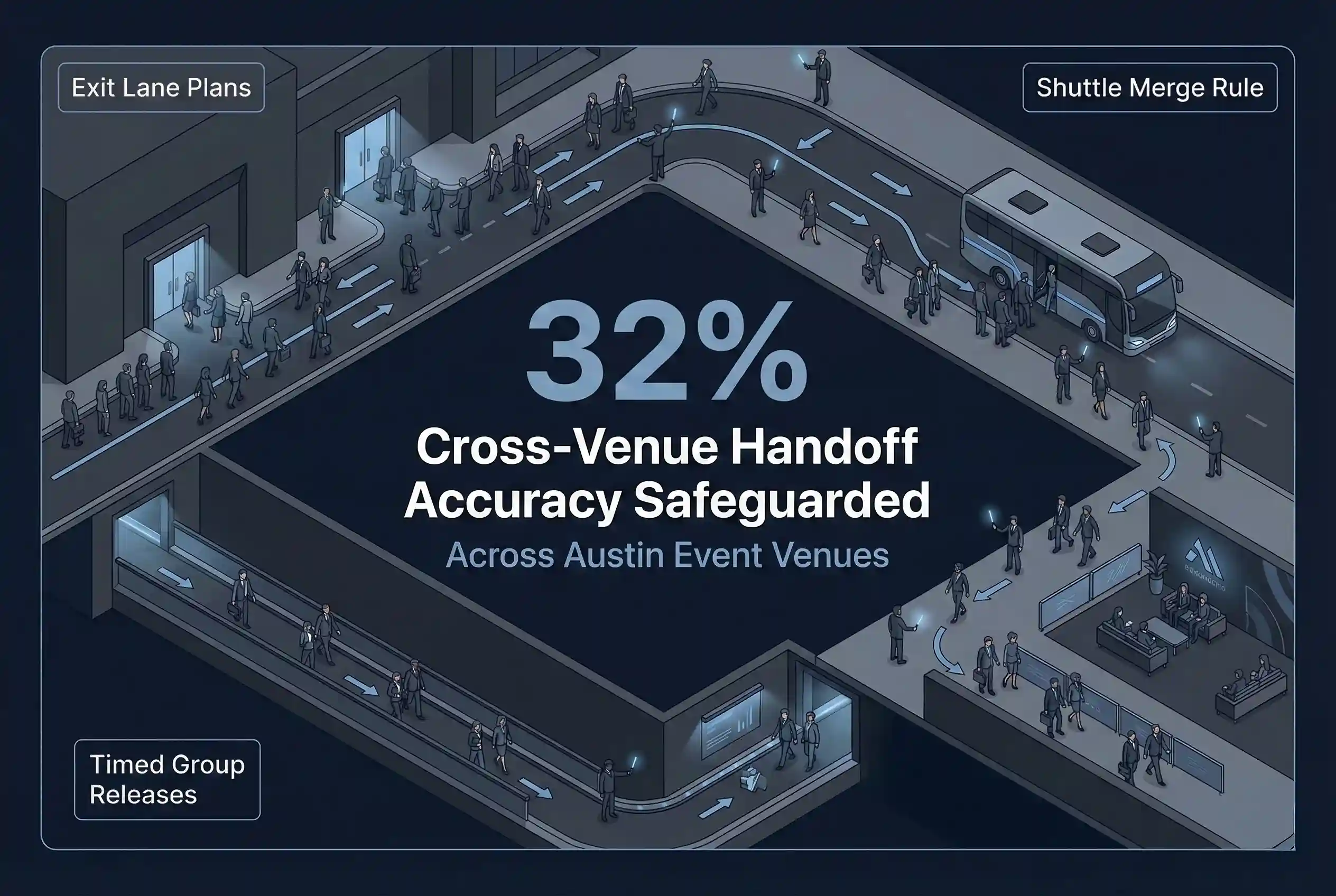 Infographic illustrating Denver event staffing attendance during weather-impacted event days.