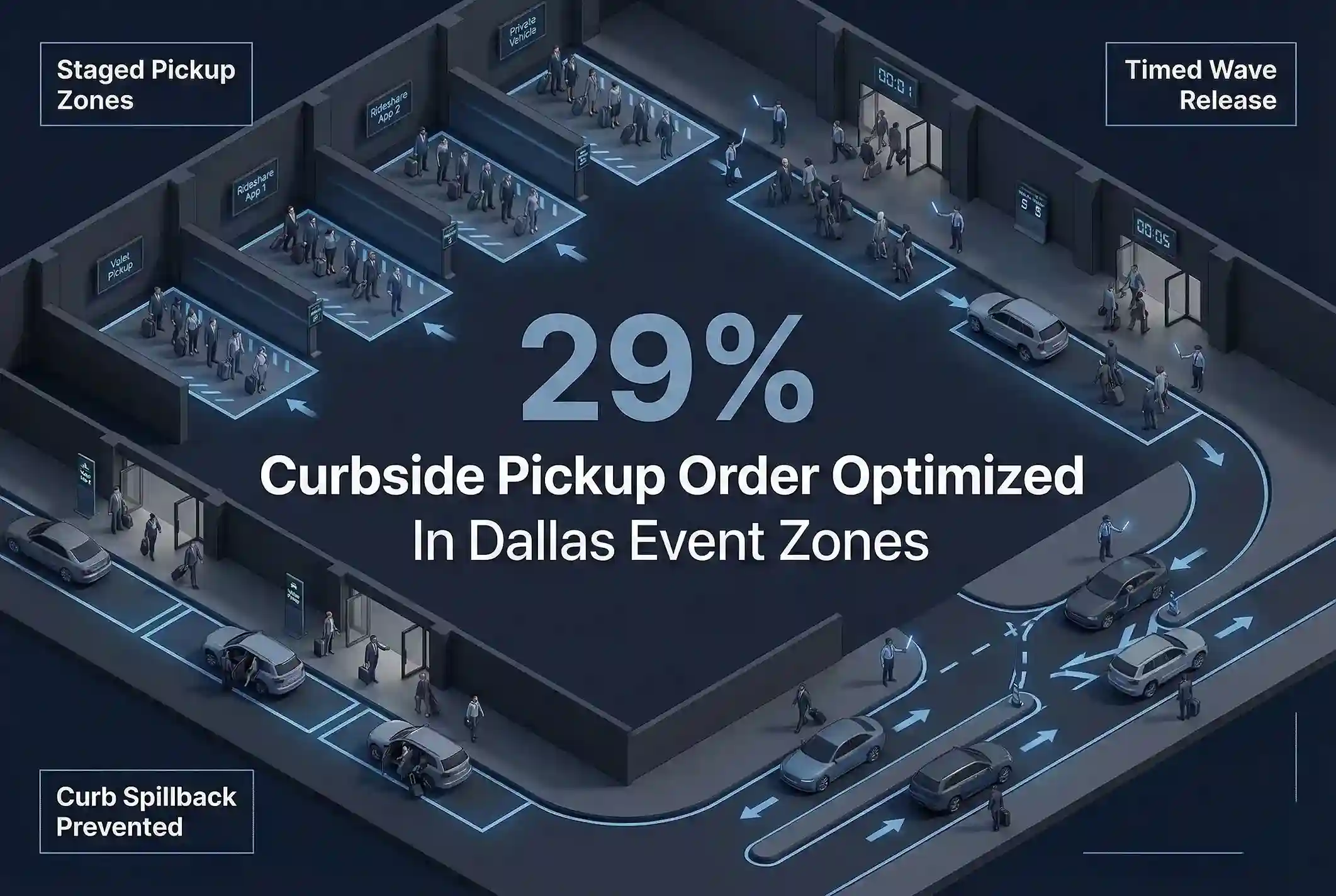Infographic illustrating Denver event staffing attendance during weather-impacted event days.