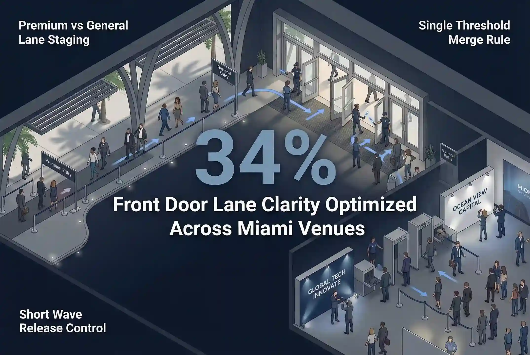Infographic illustrating Denver event staffing attendance during weather-impacted event days.