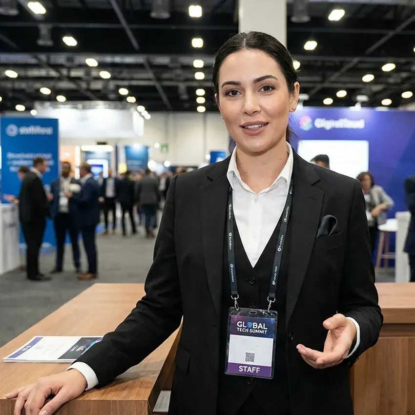 image of a music festival with vibrant colorful smoke