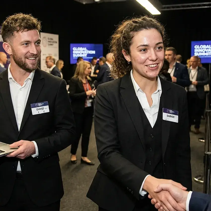 image of a music festival with vibrant colorful smoke
