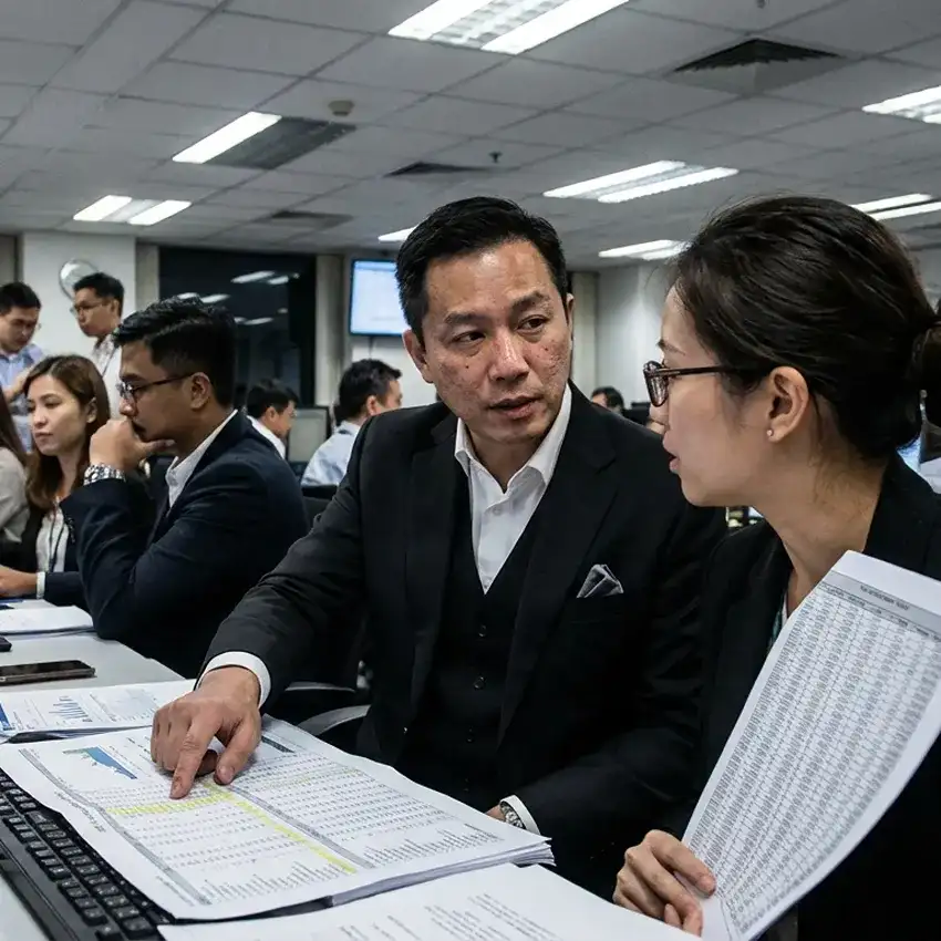 image of a music festival with vibrant colorful smoke