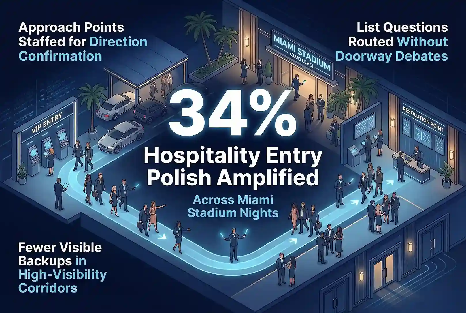 Infographic illustrating Denver event staffing attendance during weather-impacted event days.