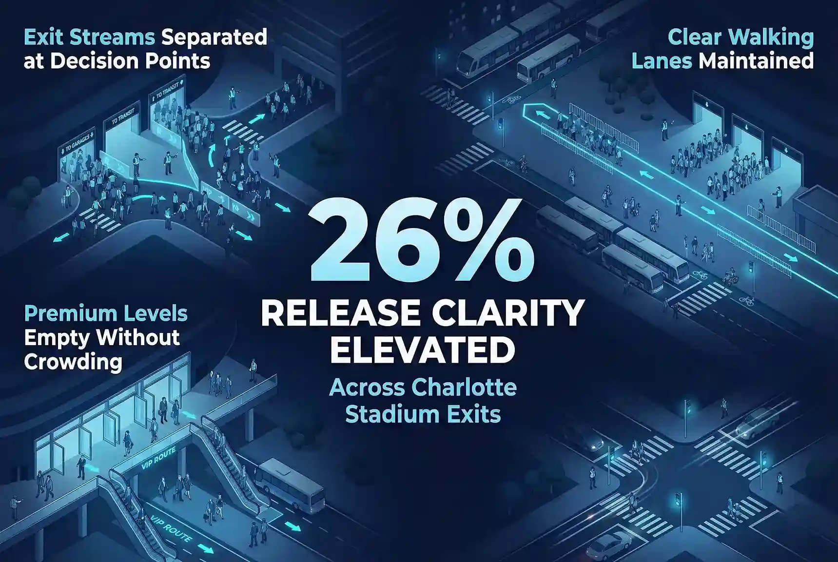 Infographic illustrating Denver event staffing attendance during weather-impacted event days.