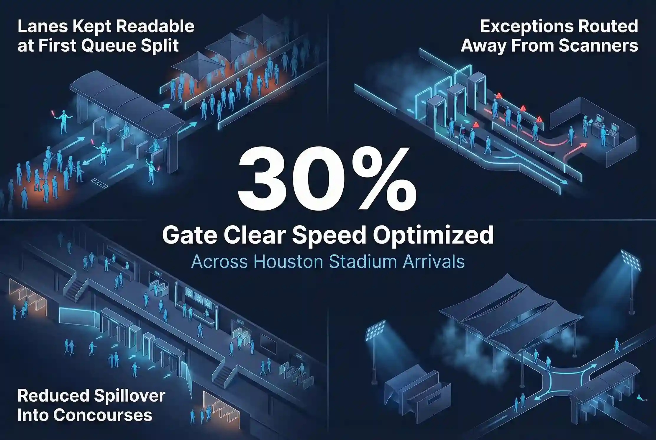 Infographic illustrating Denver event staffing attendance during weather-impacted event days.