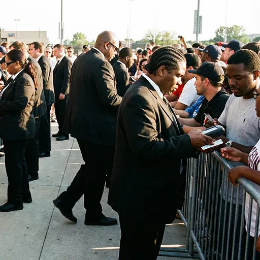 image of a music festival with vibrant colorful smoke