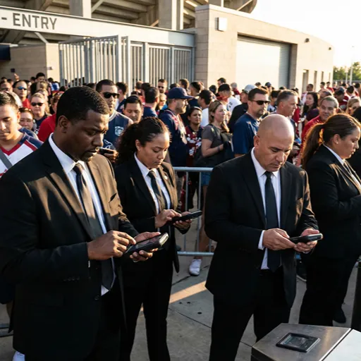 image of a music festival with vibrant colorful smoke