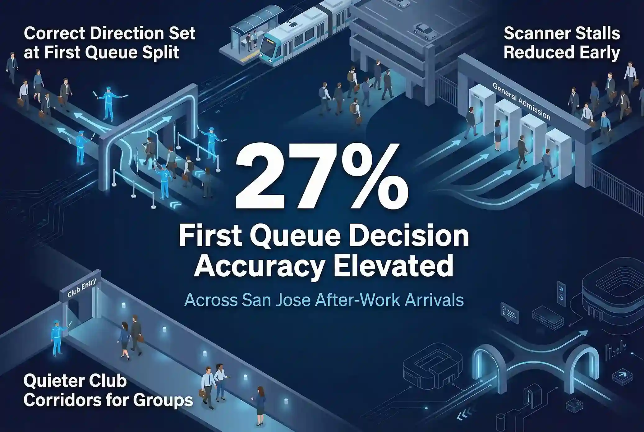 Infographic illustrating Denver event staffing attendance during weather-impacted event days.