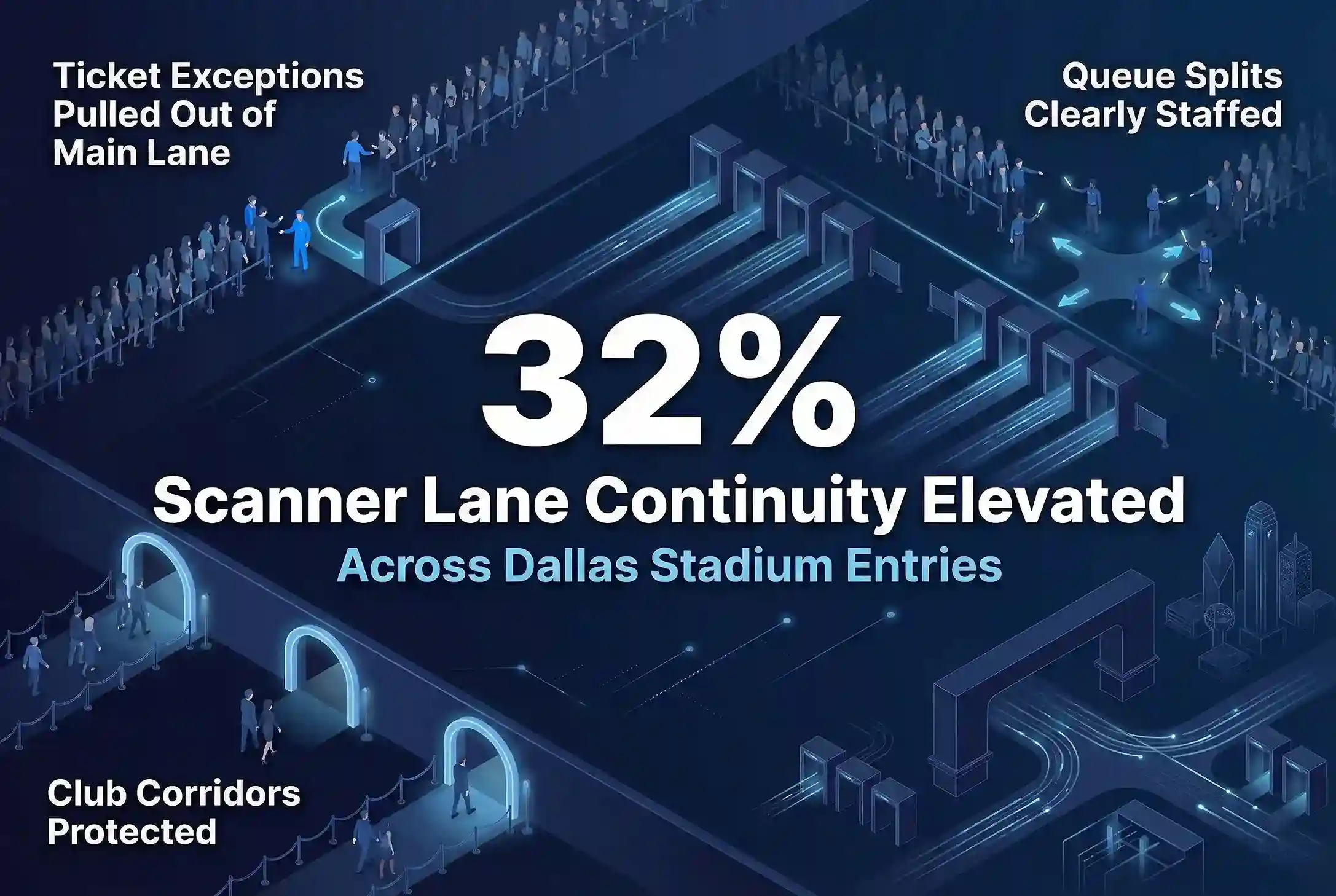Infographic illustrating Denver event staffing attendance during weather-impacted event days.