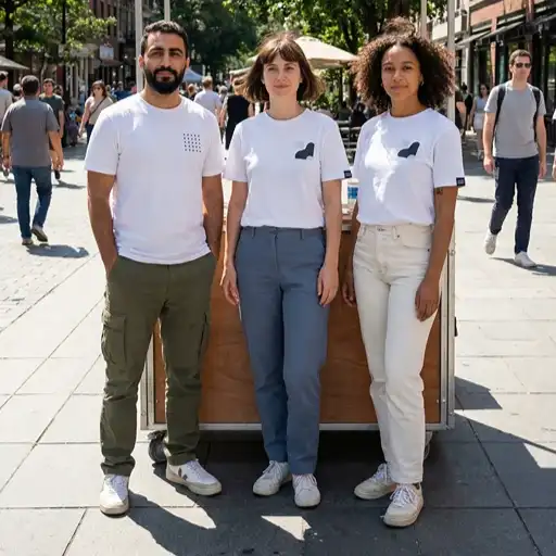 image of a music festival with vibrant colorful smoke