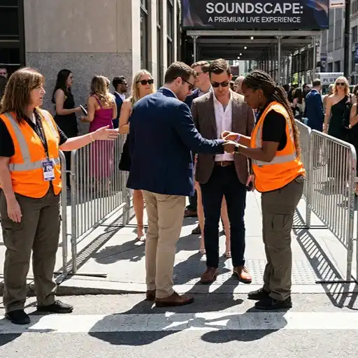 image of a music festival with vibrant colorful smoke