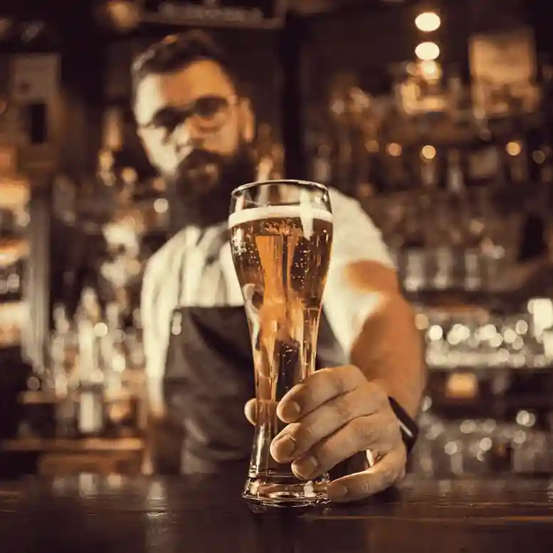 image of a music festival with vibrant colorful smoke