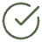 Ein Icon, das einen Haken in einem Kreis zeigt. Es symbolisiert, dass etwas erledigt, bestätigt oder verifiziert wurde.