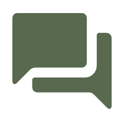 Ein Icon, das eine Sprechblase mit einem kleinen Rechteck darin zeigt. Es symbolisiert eine Chat-Nachricht, einen Kommentar oder eine Benachrichtigung.