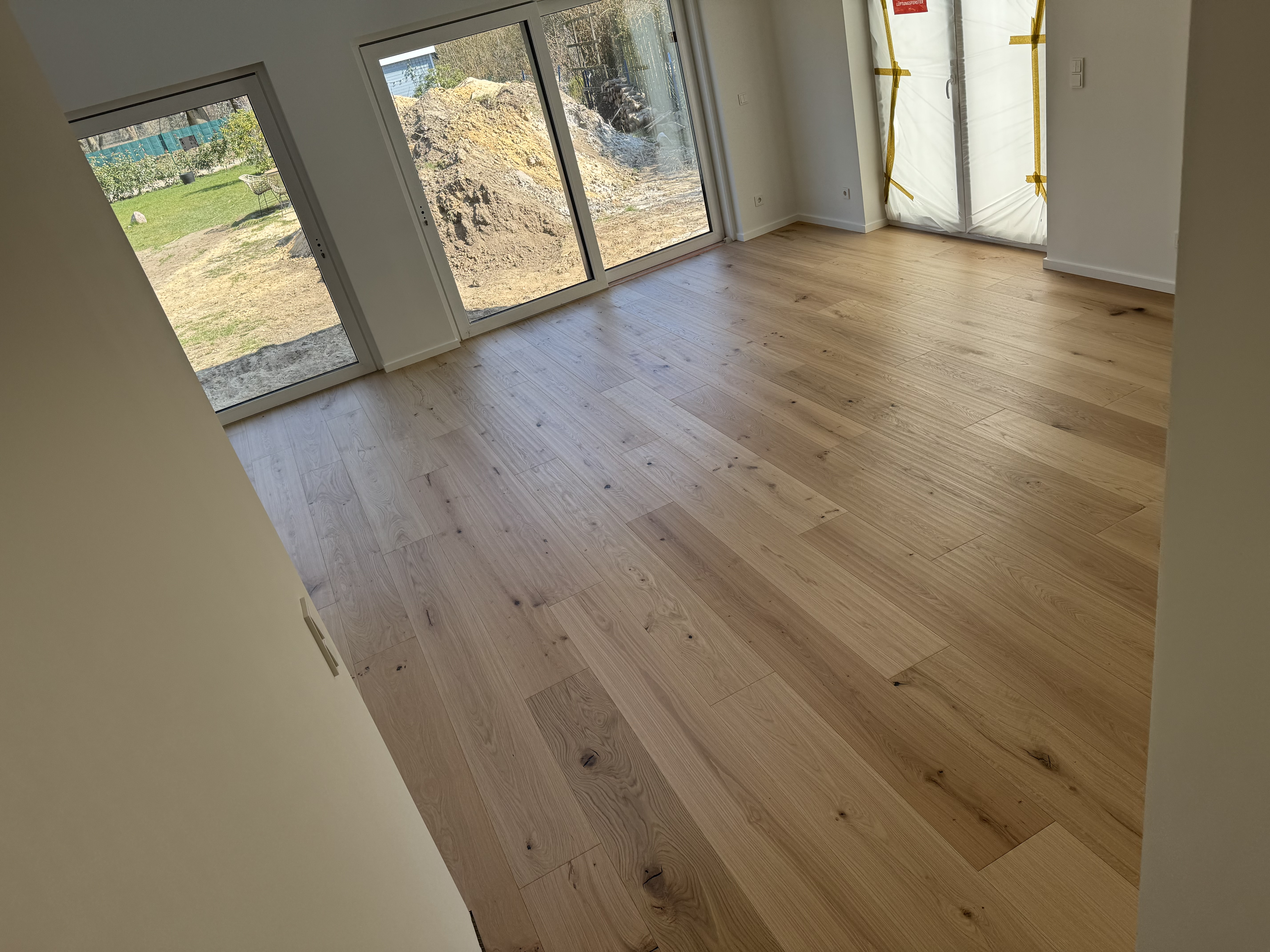 Neu verlegter Parkettboden Bodenleger Parkettleger Hamburg