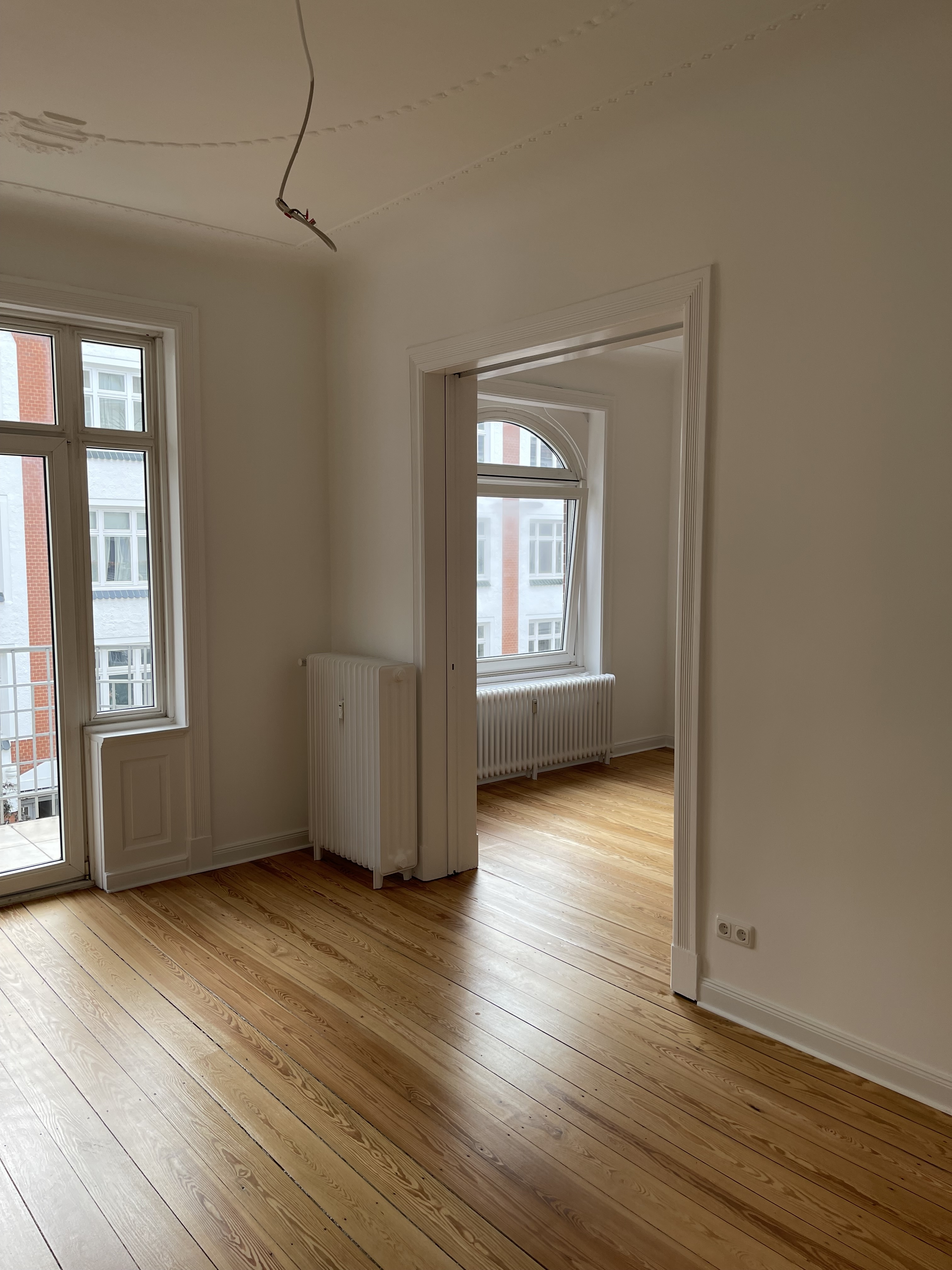 Neu verlegter Parkettboden Bodenleger Parkettleger Hamburg
