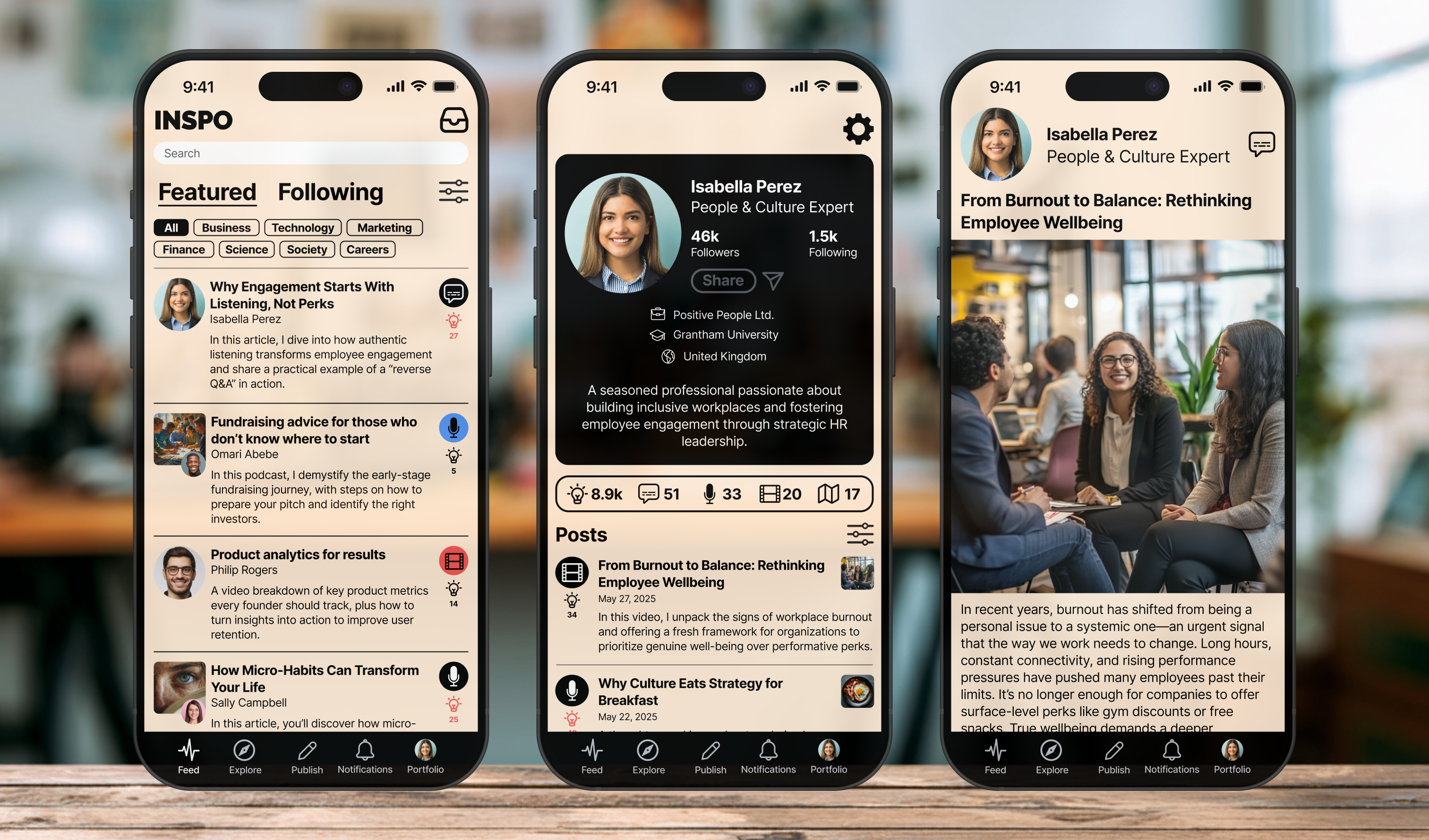 INSPO: The Alternative Social Network for Industry Insights and Expert Content